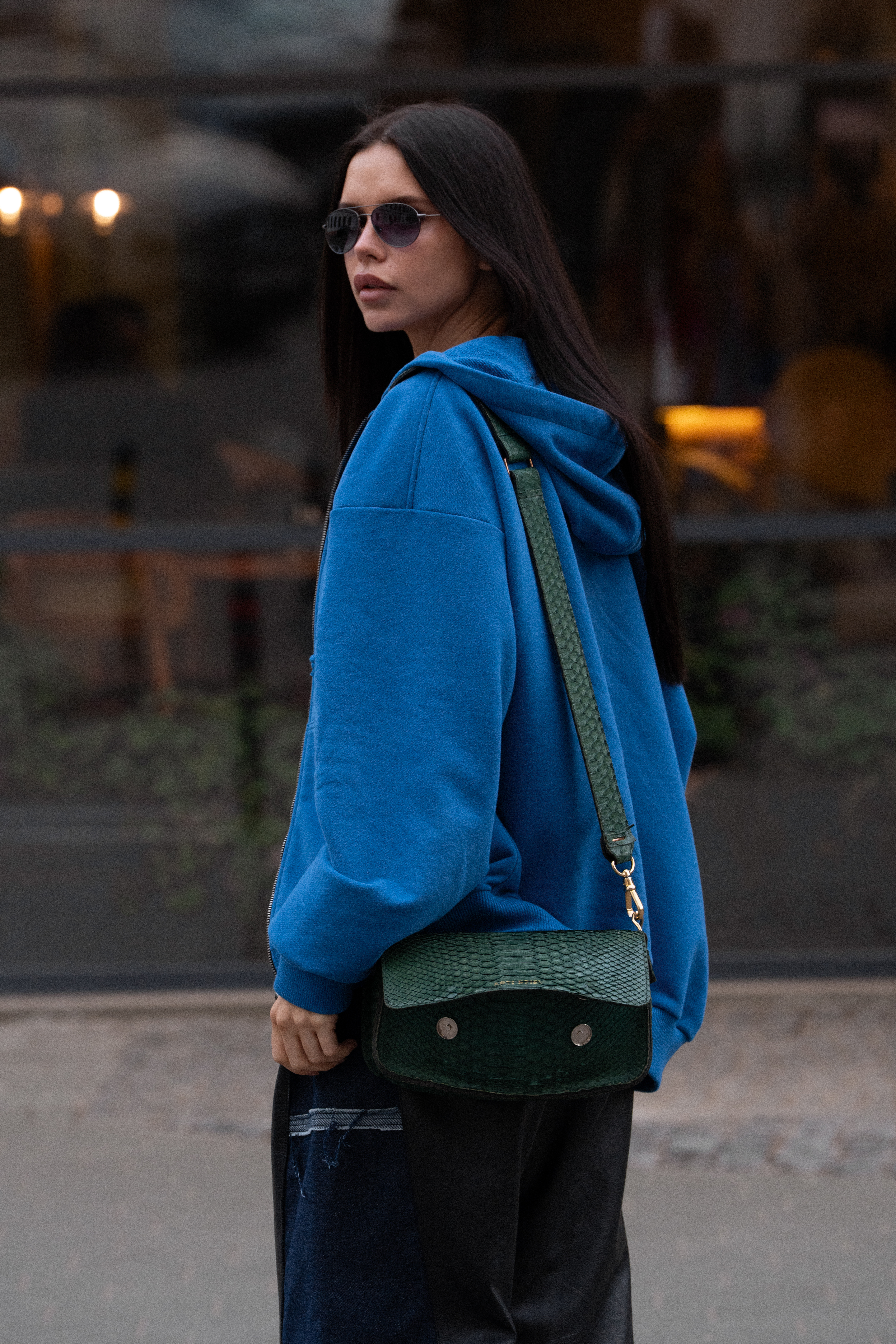 Худи в синем цвете